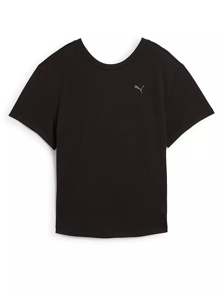 PUMA | Camiseta de yoga para mujer Cloudspun Loose | Negro