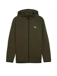 PUMA | Chaqueta con capucha para hombre EVOSTRIPE FZ | Oliva