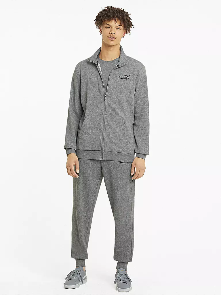 PUMA | Chaqueta de chándal ESS Track TR para hombre | Gris