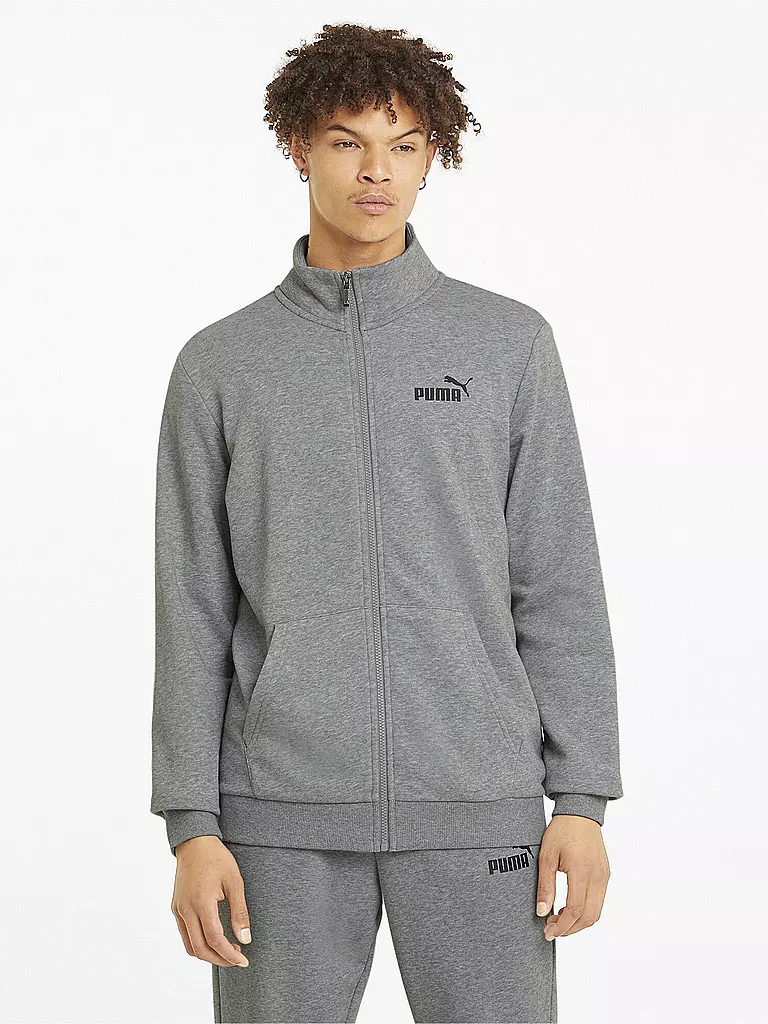 PUMA | Chaqueta de chándal ESS Track TR para hombre | Gris