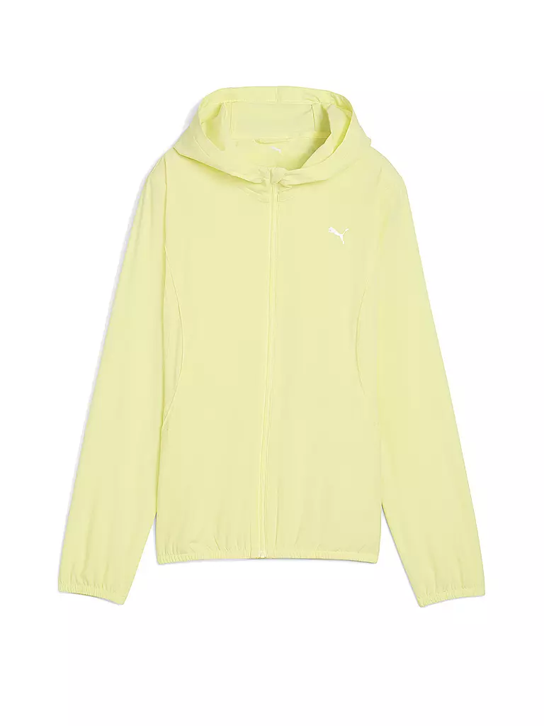 PUMA | Chaqueta de fitness para mujer Run Velocity Woven con capucha | Amarillo