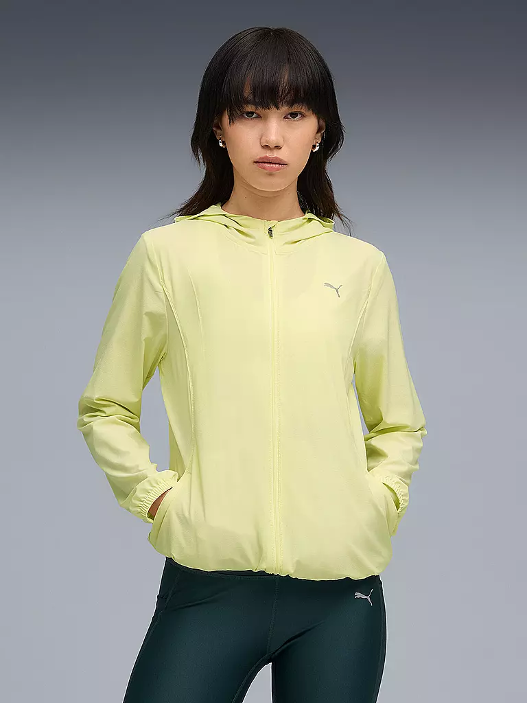 PUMA | Chaqueta de fitness para mujer Run Velocity Woven con capucha |