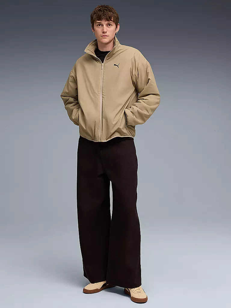 PUMA | Chaqueta de hombre Reversible Hybrid Sherpa | Camel