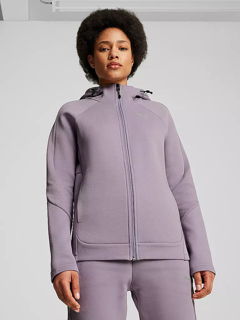 PUMA | Damen Kapuzenjacke Evostripe | Lila
