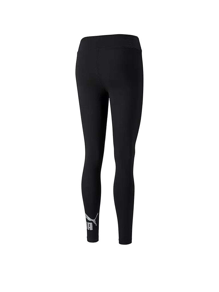 PUMA | Damen Tight Essentials Metallic | Negro