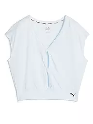 PUMA | Damen Yogashirt Studio Lite | Azul claro