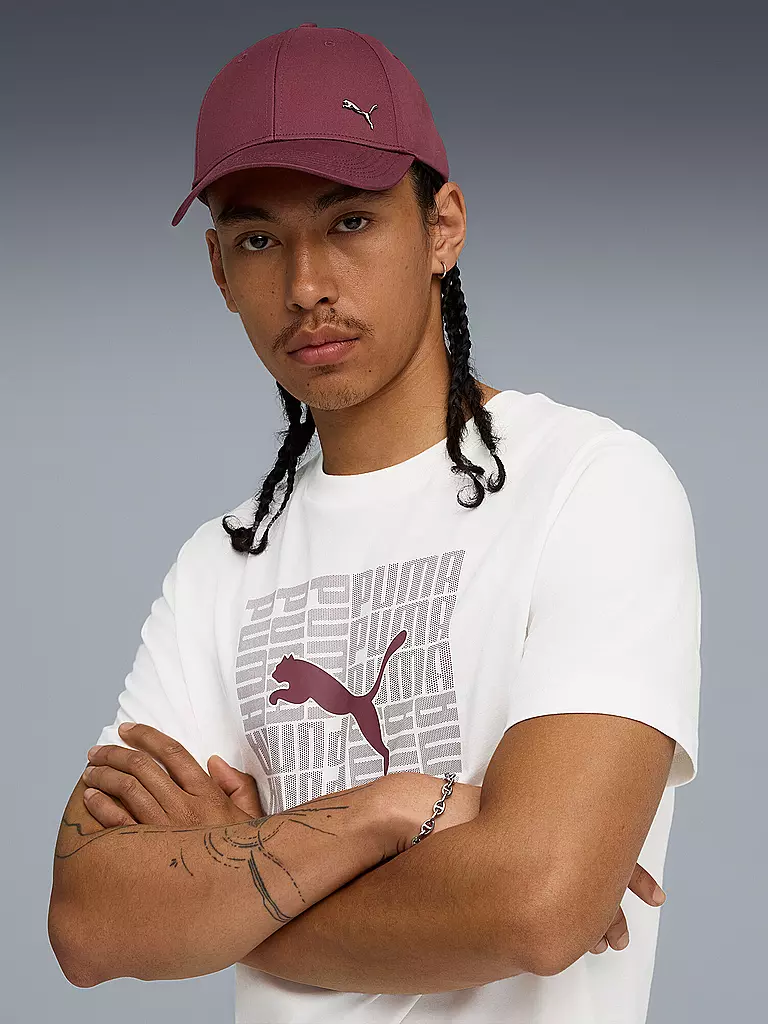 PUMA | Gorra Metal Cat | Rojo oscuro