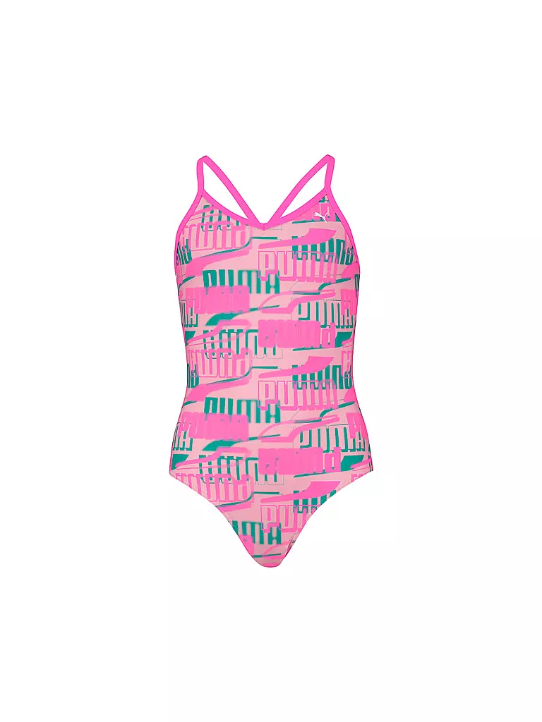 PUMA | Mädchen Badeanzug Printed | Fucsia