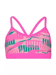 PUMA | Bikini estampado para niña | Fucsia