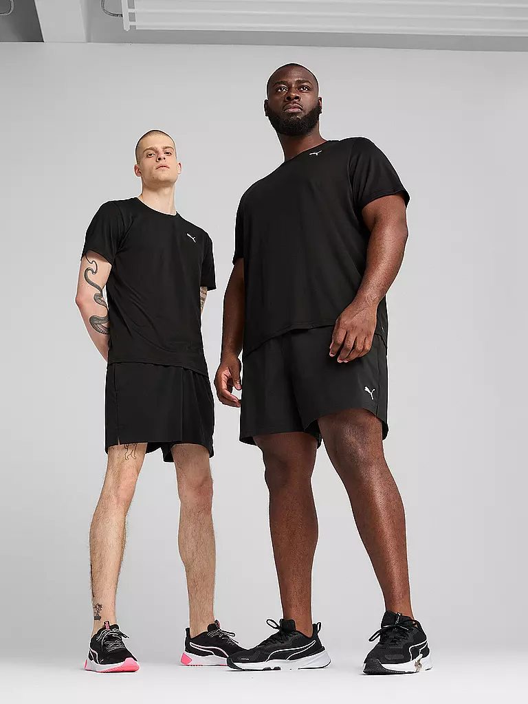 PUMA | Pantalón corto de fitness Essential Woven de 5 pulgadas para hombre | Negro