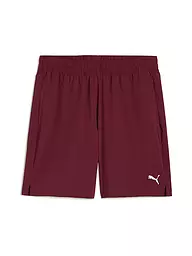 PUMA | Pantalón corto de fitness para hombre Essential Woven de 7 pulgadas | Rojo oscuro