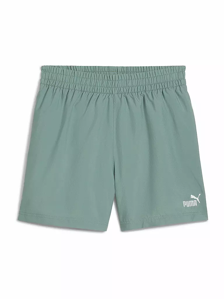 PUMA | Pantalón corto de fitness para hombre Tape Woven de 5 pulgadas | Verde claro