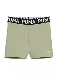 PUMA | Pantalón corto de fitness para mujer Stron Logo Eng | Verde claro