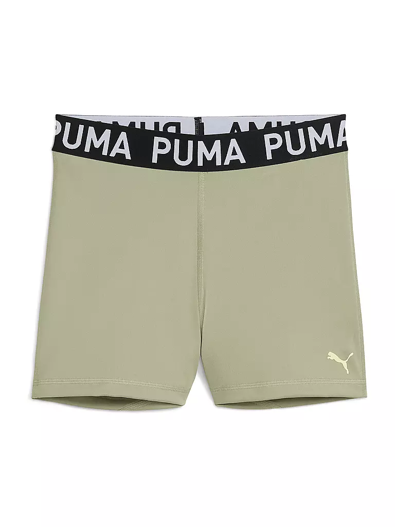 PUMA | Pantalón corto de fitness para mujer Stron Logo Eng | Verde claro