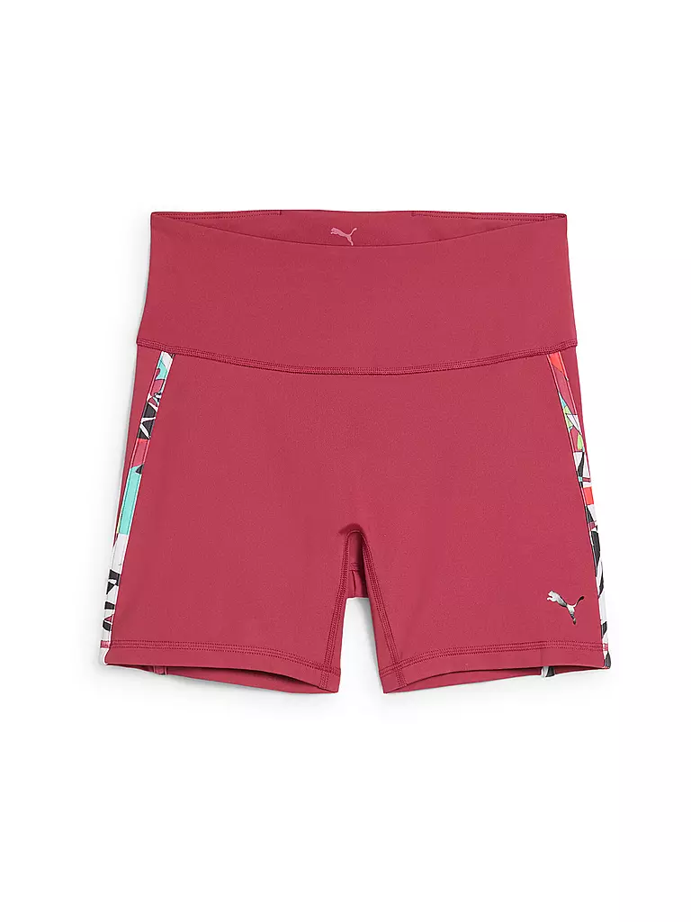 PUMA | Pantalón corto de fitness tropical de 5" para mujer | Rojo