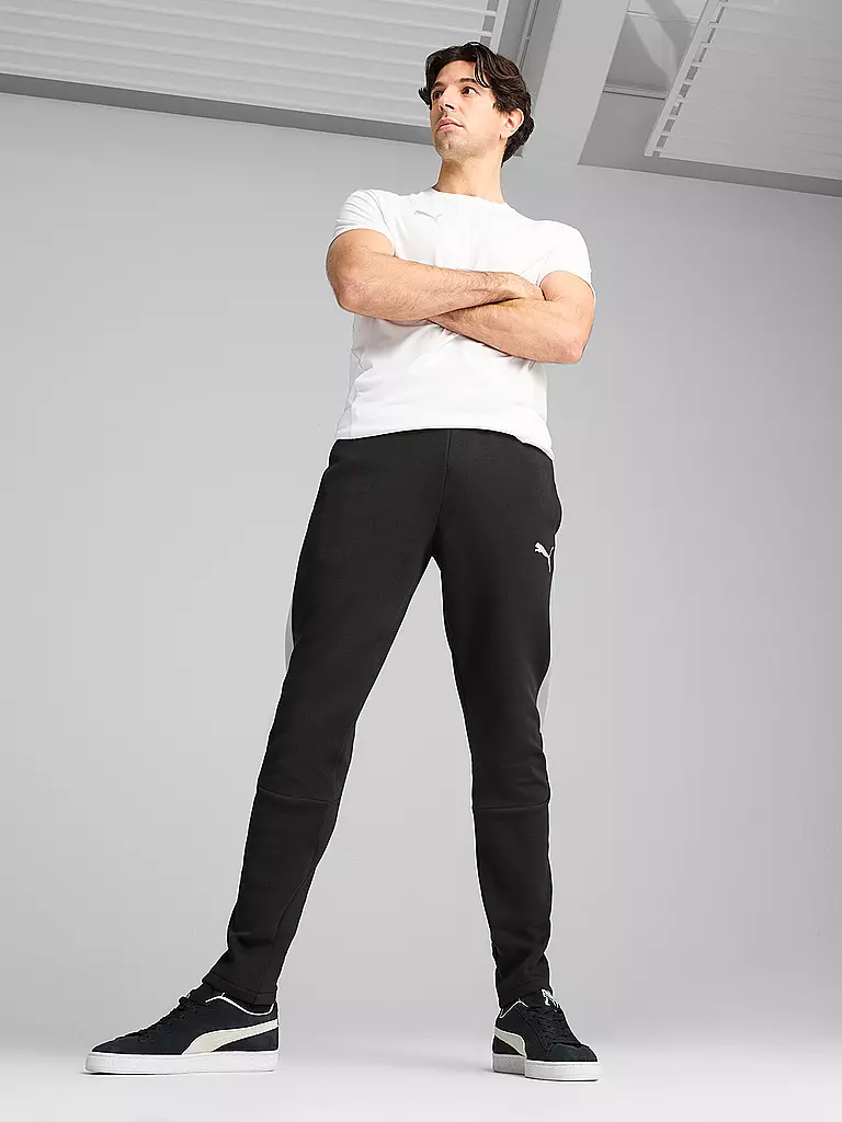 PUMA | Pantalón de chándal para hombre Team Evostripe | Negro