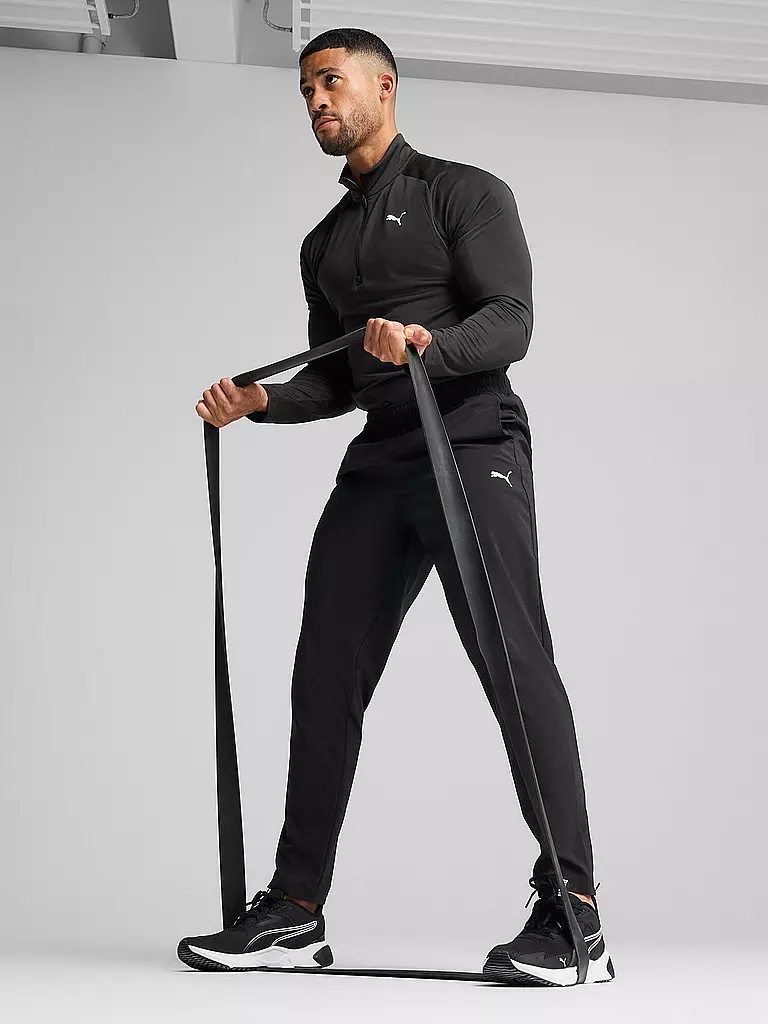 PUMA | Pantalón de chándal tejido entallado para hombre | Negro