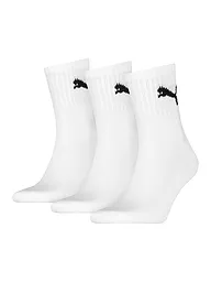 PUMA | Paquete de 3 calcetines de corte regular | Blanco