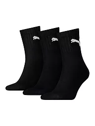 PUMA | Paquete de 3 calcetines de corte regular | Negro
