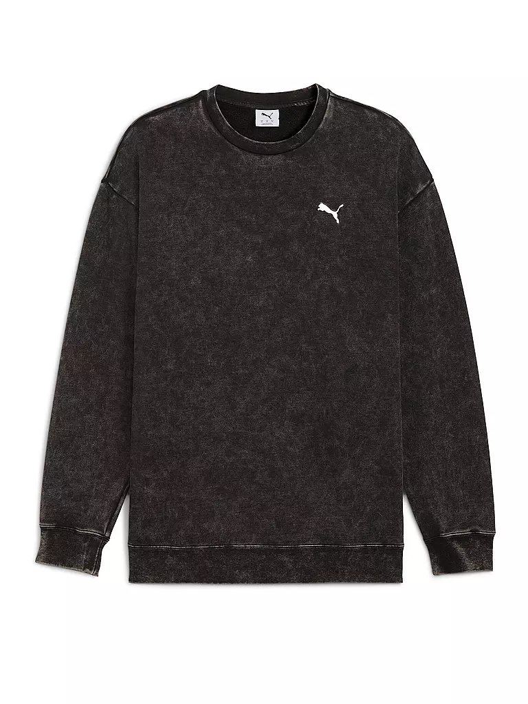 PUMA | Suéter de hombre ESS ELEVATED Relaxed Wash | Negro