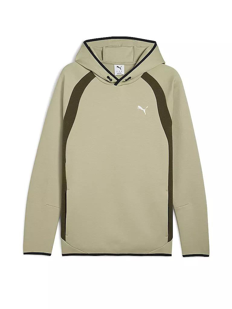 PUMA | Sudadera con capucha para hombre EVOSTRIPE | Verde claro