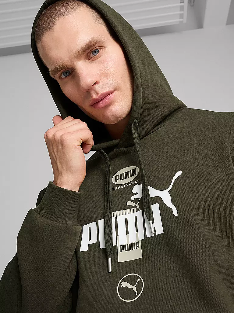 PUMA | Sudadera con capucha para hombre Power Graphic Logo |