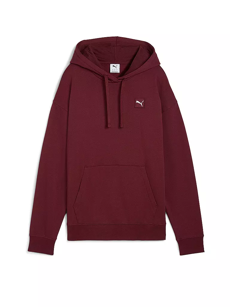 PUMA | Sudadera con capucha para mujer Elevated Comfort | Rojo oscuro