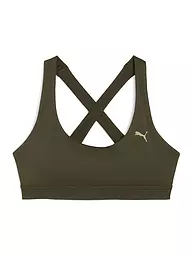 PUMA | Sujetador deportivo para mujer CLOUDSPUN de sujeción media | Oliva