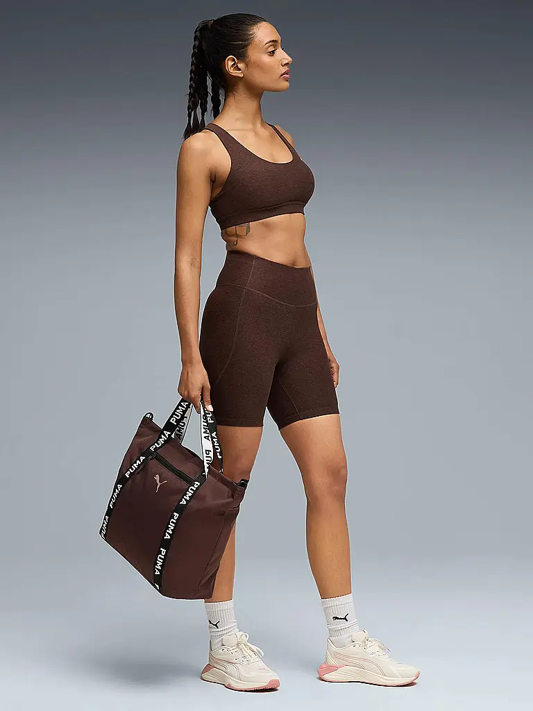 PUMA | Sujetador deportivo para mujer CLOUDSPUN de sujeción media | Marrón