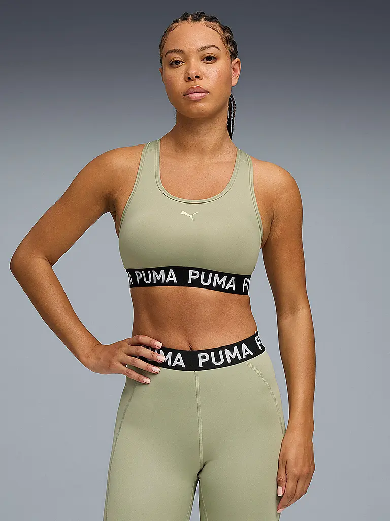 PUMA | Sujetador deportivo para mujer Keeps Elastic Logo Medium Support |