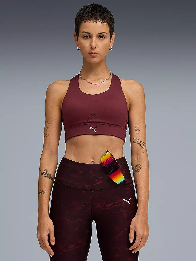 PUMA | Sujetador deportivo para mujer PWRbreathe RUN de alta sujeción | Baya