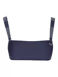 PUMA | Top de bikini bandeau para mujer | Azul oscuro