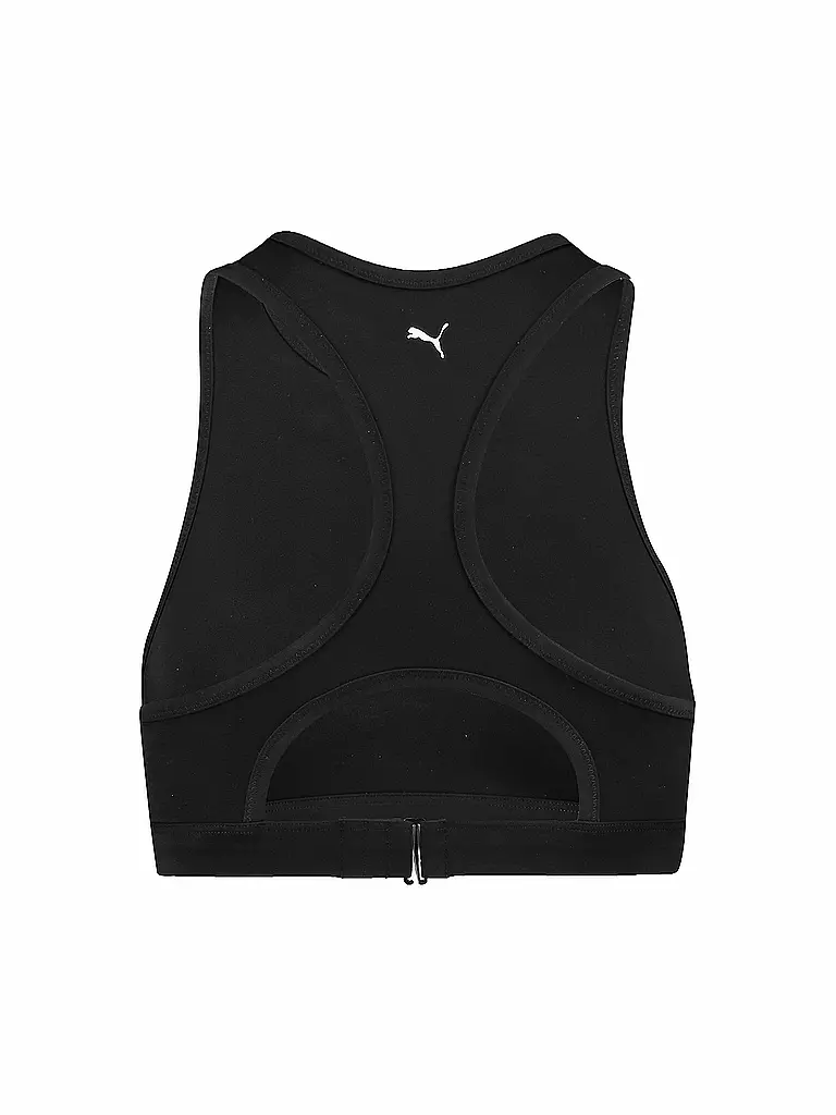 PUMA | Top de bikini racerback para mujer | Negro