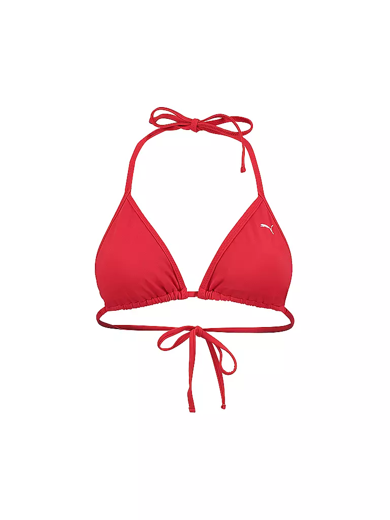 PUMA | Top de bikini triángulo para mujer | Rojo