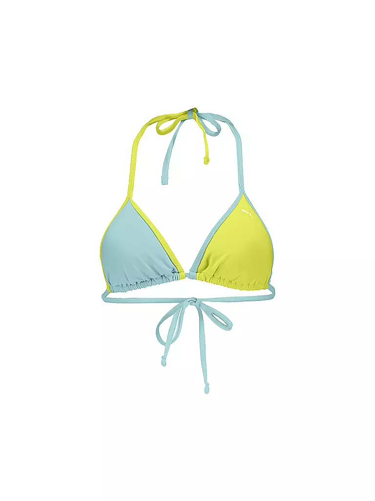 PUMA | Top de bikini triángulo para mujer | Amarillo