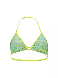 PUMA | Bikinioberteil Triangle con estampado para mujer | Amarillo