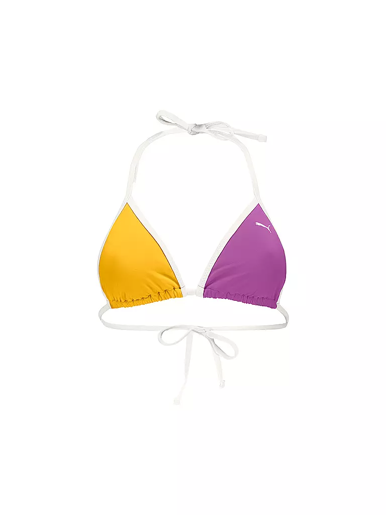 PUMA | Top de bikini triangular para mujer | Lila