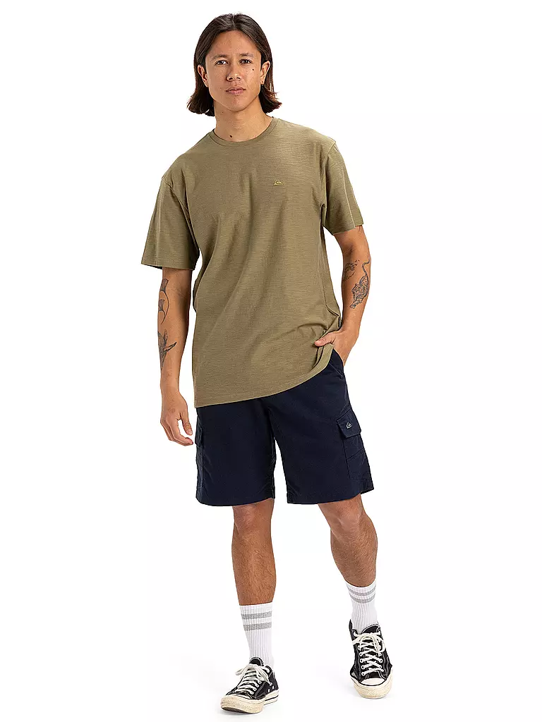 QUIKSILVER | Beachshirt Coastal Run para hombre | Oliva