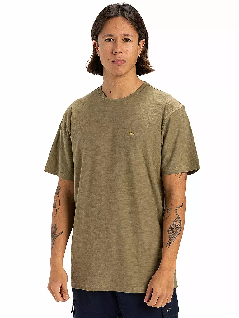 QUIKSILVER | Beachshirt Coastal Run para hombre | Oliva