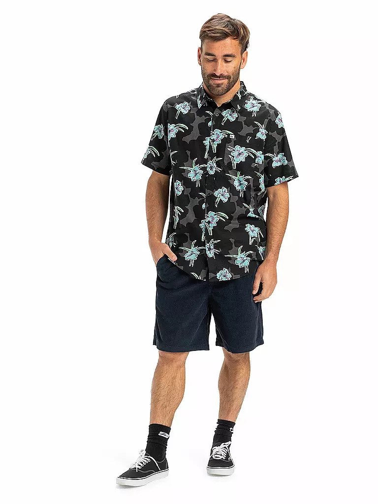 QUIKSILVER | Bermuda de playa de pana Taxer de 18" para hombre | Azul oscuro