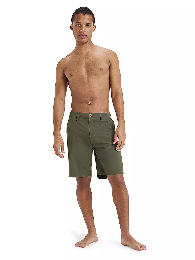 QUIKSILVER | Bermuda de playa para hombre Union Amphibian 20" | Oliva