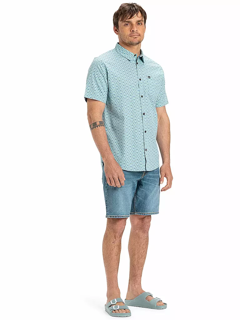QUIKSILVER | Camisa de playa para hombre Apero Organic Classic | Azul claro