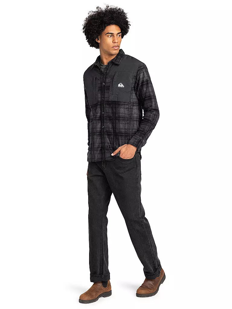 QUIKSILVER | Camisa de snowboard North Seas para hombre | Gris