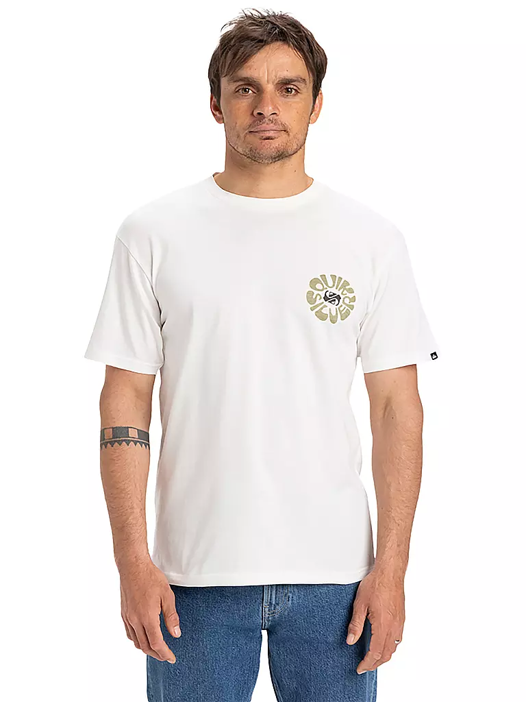 QUIKSILVER | Camiseta de playa para hombre Evo Roads End | Blanco