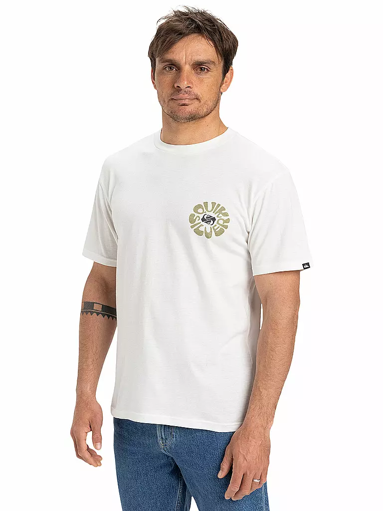 QUIKSILVER | Camiseta de playa para hombre Evo Roads End | Blanco