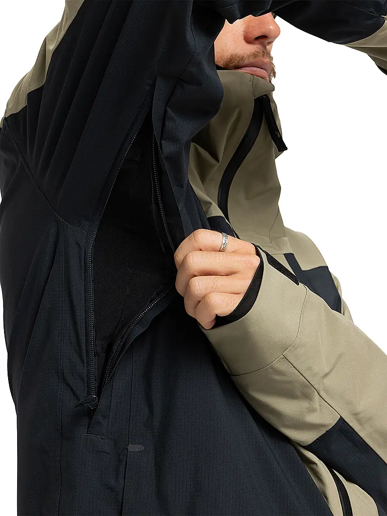 QUIKSILVER | Chaqueta de snowboard Ultralight Stretch 20K para hombre | Beige