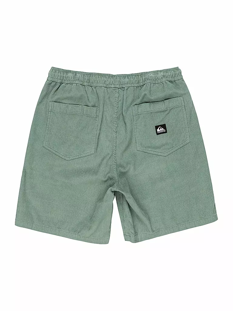 QUIKSILVER | Pantalón corto de playa para hombre Taxer Cord Bermuda 18" | Verde claro