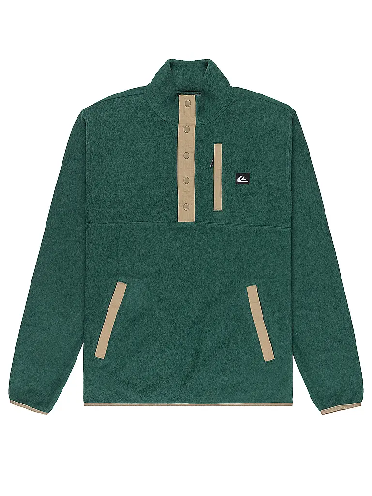 QUIKSILVER | Zipshirt de capa base para hombre No Destination Hs | Verde oscuro