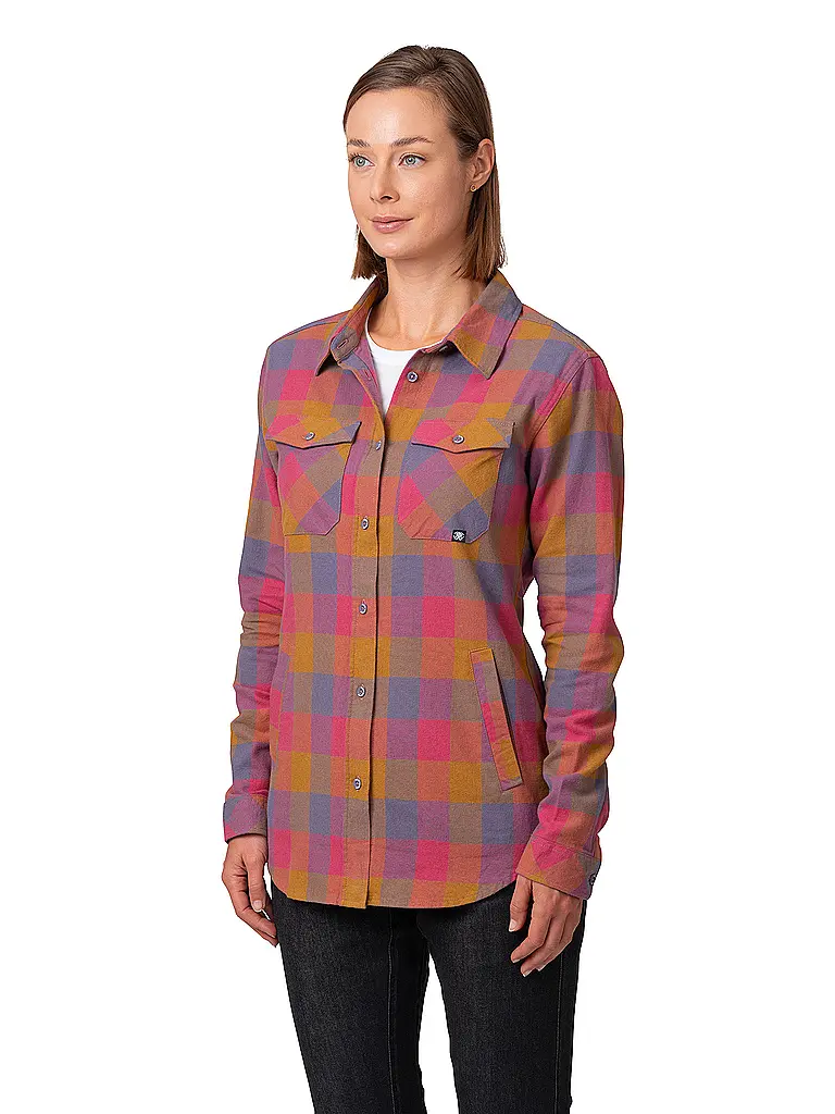 RAFIKI | Blusa de escalada para mujer Mojarra Flannel | Rojo