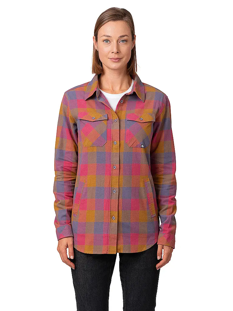 RAFIKI | Blusa de escalada para mujer Mojarra Flannel | Rojo